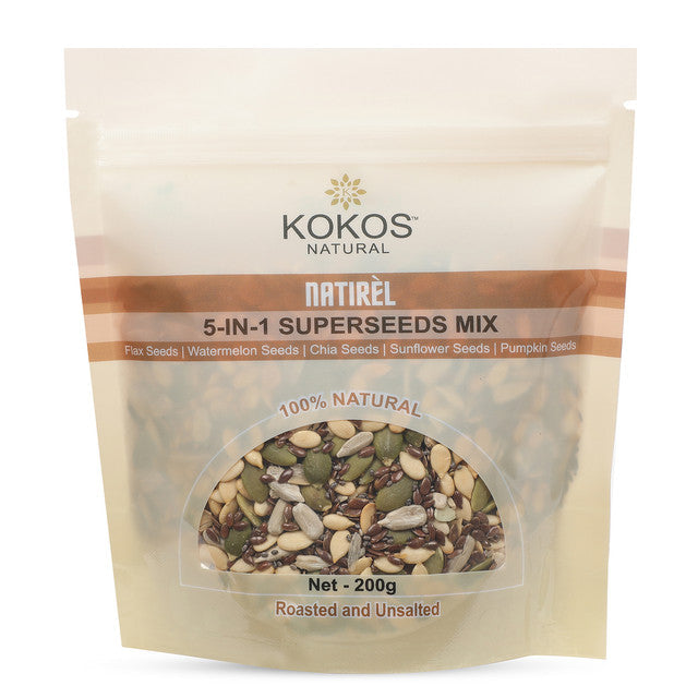 5 in 1 Superseeds Mix | Healthy & 100% Natural | 200 g | Pack of 2.