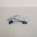 Linen Coasters | Set of 4 | Blue