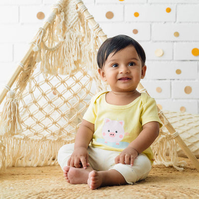 Organic Cotton T-Shirt for Baby | Yellow