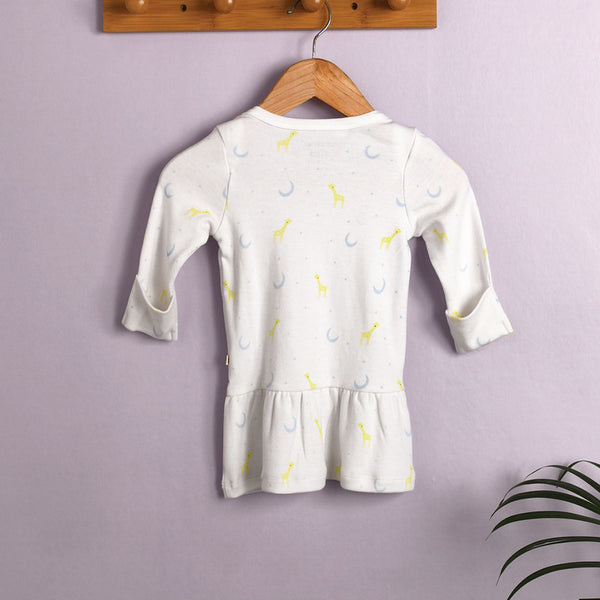 Baby Girl Western Dress | Organic Cotton | White