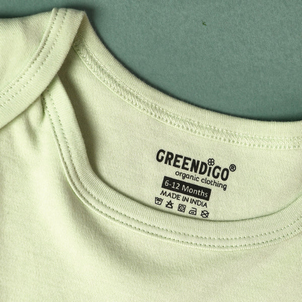 Organic Cotton Baby Girl Top | Green