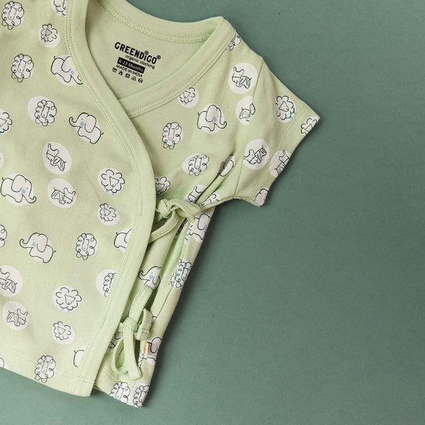 Organic Cotton Baby Girl Top | Green