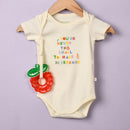 Organic Cotton Baby Onesie | Printed | White