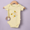 Organic Cotton Baby Onesie | Printed | Yellow