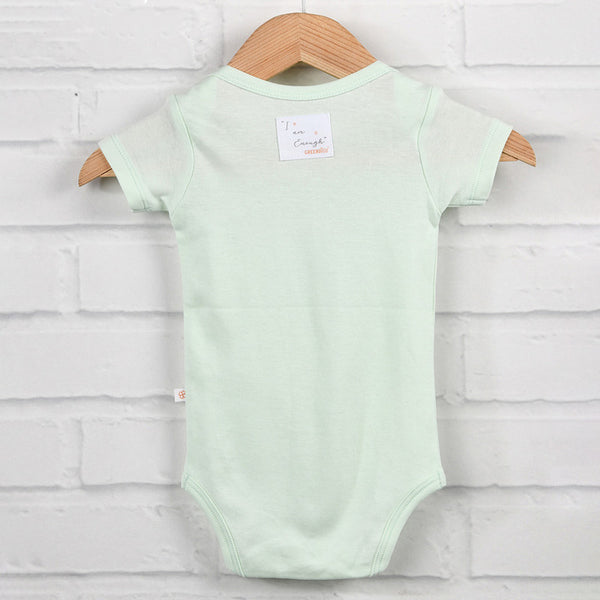 Organic Cotton Baby Onesie | Printed | Green