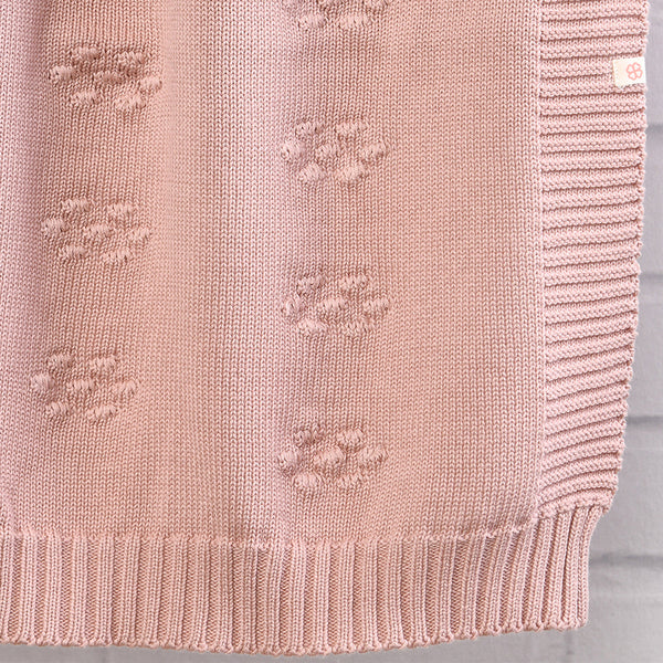 Organic Cotton Baby Blanket | Pink | 100 x 70 cm