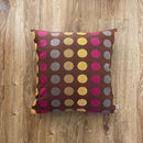 Cotton Cushion Cover | Polka Design | Brown