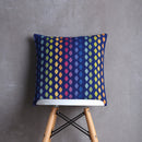 Cotton Cushion Cover | Woven Design | Blue