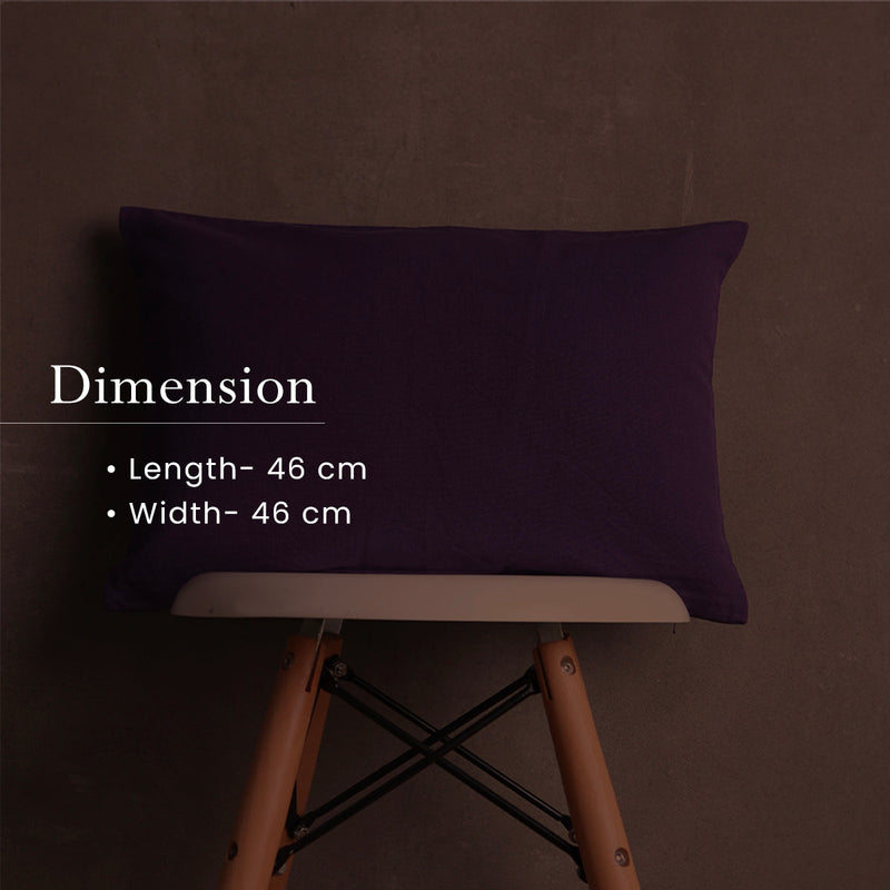Cotton Cushion Cover | Solid | Violet