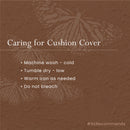 Cotton Cushion Cover | White & Purple