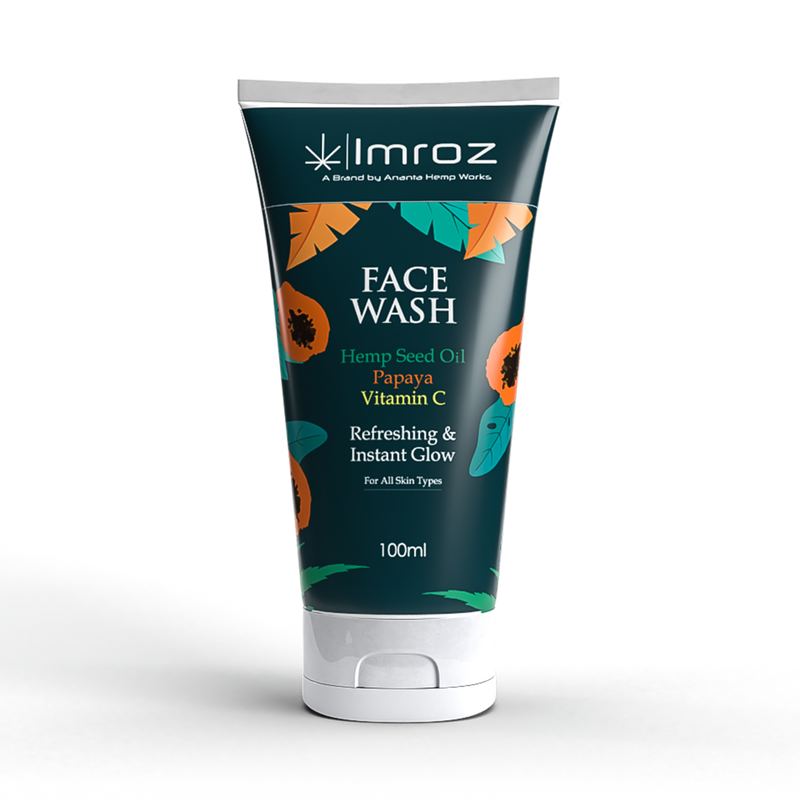 Imroz Face Wash | Papaya & Vitamin C | Refreshing & Instant Glow | 100 ml