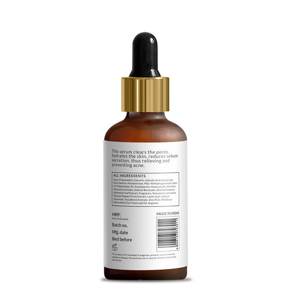 Anti Acne Face Serum | 2% Salicylic Acid & Hyaluronic Acid | 30 ml