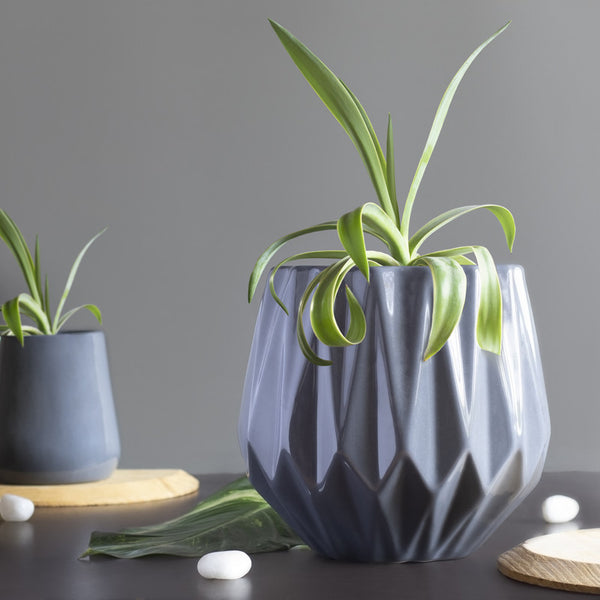 Medium Planter | Ceramic | Grey