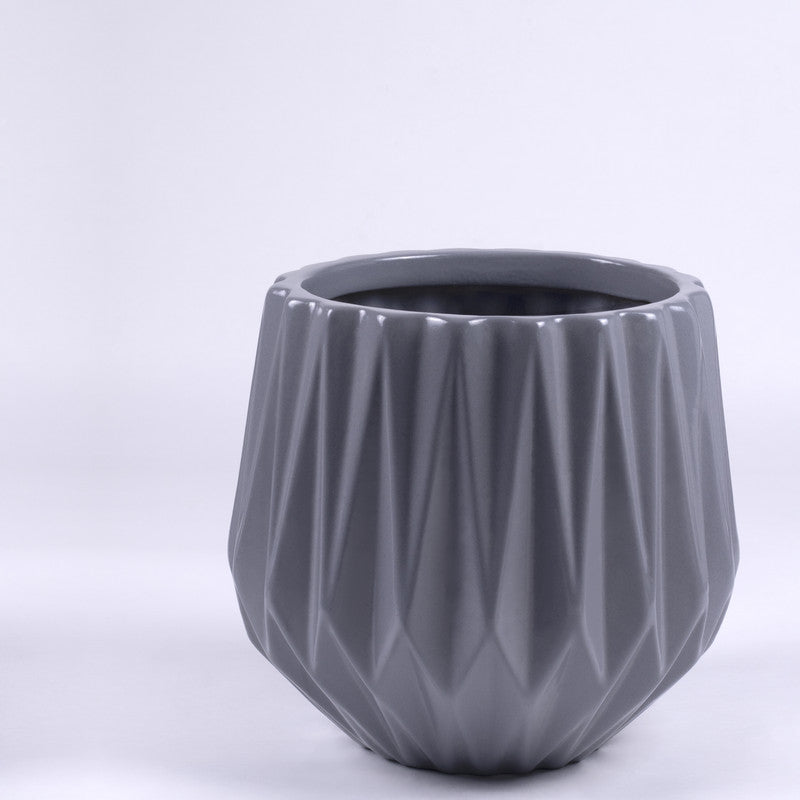 Medium Planter | Ceramic | Grey