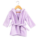 Kids Lilac Cotton Hooded Baby Robe