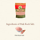 Upwas Food | Organic India Natural Pink Rock Salt | Sendha Namak | 1 kg | Pack of 2.