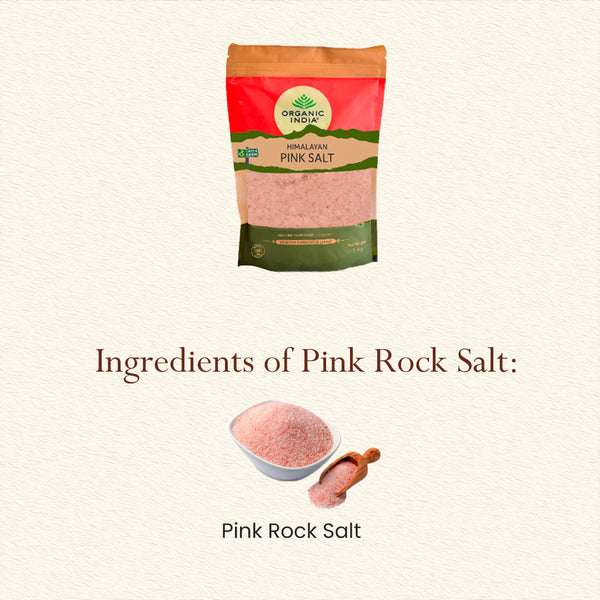 Upwas Food | Organic India Natural Pink Rock Salt | Sendha Namak | 1 kg | Pack of 2.