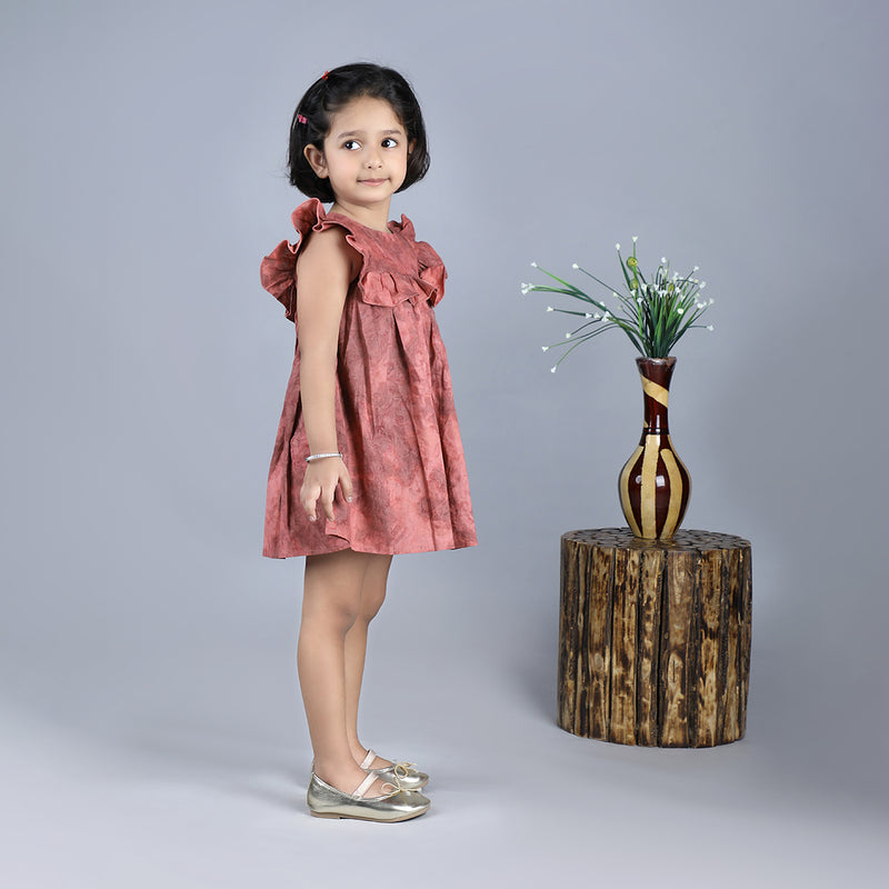 Birthday Dress | Organic Cotton Dress for Kids | Plum Pink