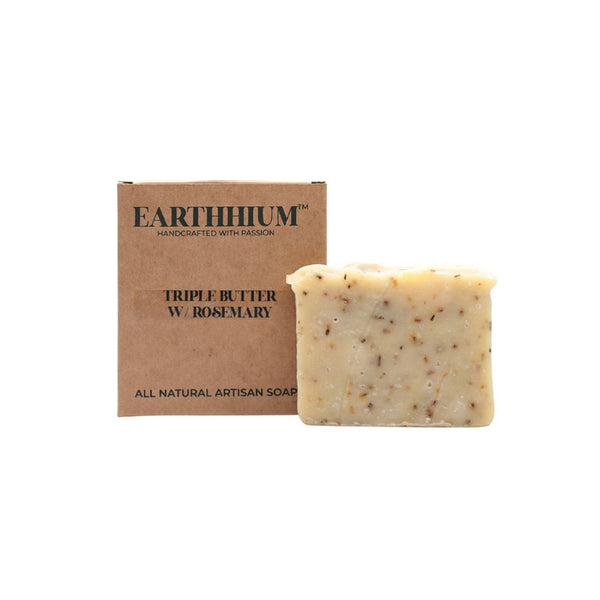 Soap | Triple Butter with Rosemary | Cold Process | 130 g