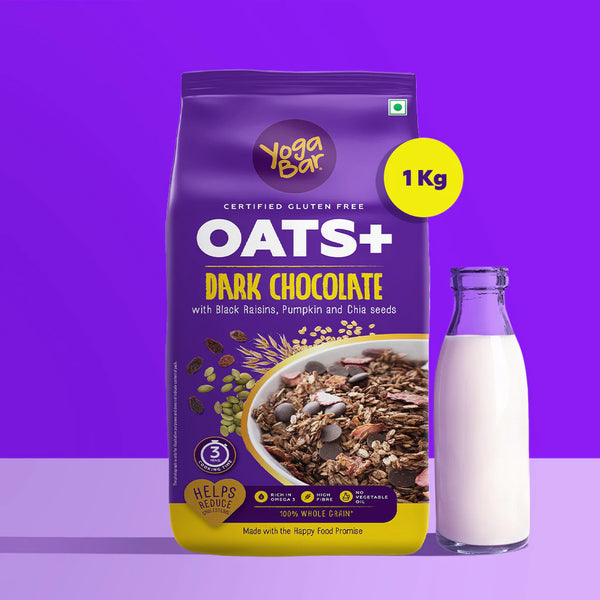 Yoga Bar Dark Chocolate Oats | Rolled Oats | 1kg.