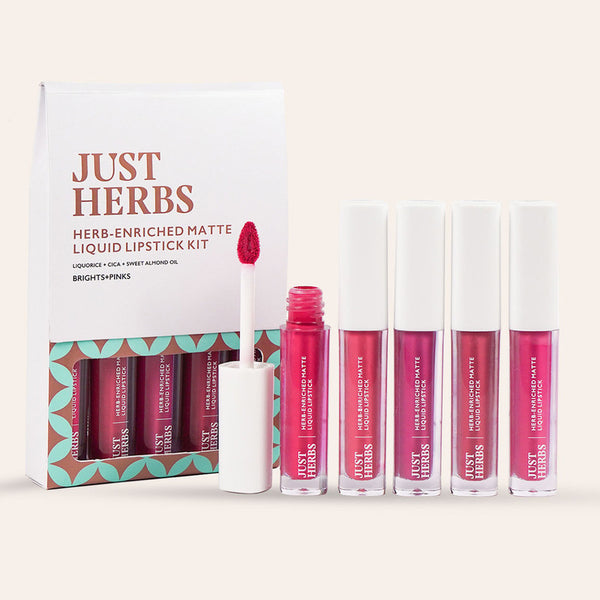 Organic Lipstick Kit | Enriched Ayurvedic Matte | Brights & Pinks | Set of 5