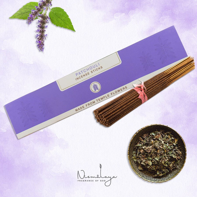 Nirmalaya Incense Sticks | Handcrafted Patchouli | 30 Sticks