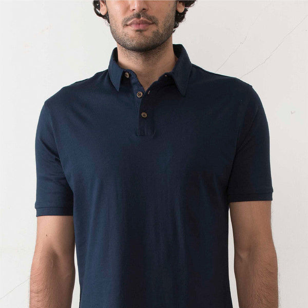 Pure Cotton Polo T-Shirt | Blue