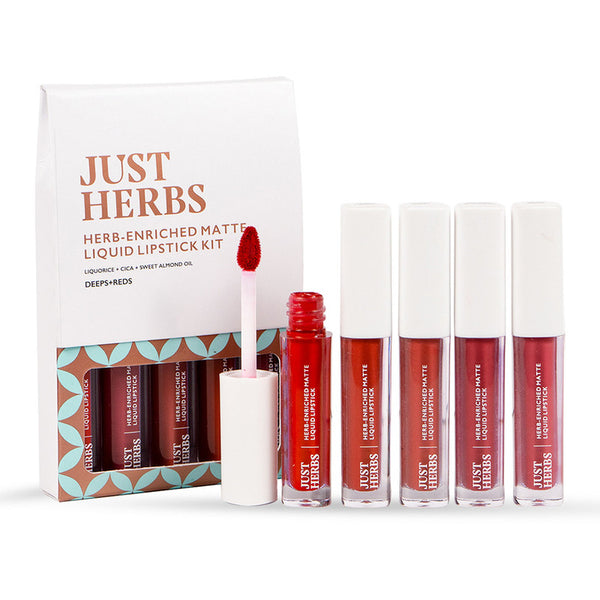 Organic Lipstick Kit | Enriched Ayurvedic Matte | Deep & Reds | Set of 5