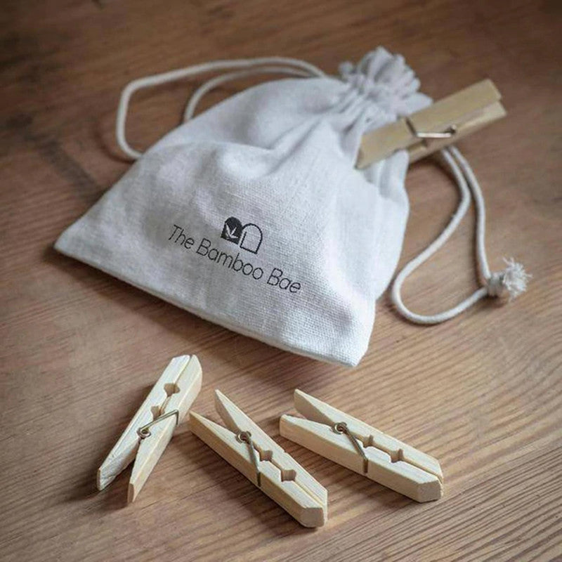 Bamboo Clothes Peg | Eco Friendly | Pack of 20