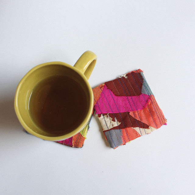 Upcycled Tea Coaster Set