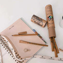 Seed Paper Pens | 7 Plantable Pens with Reusable Tube Box