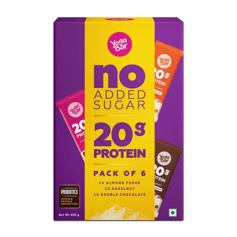 Yoga Bar Protein Bars | Pack of 6 | 420 g