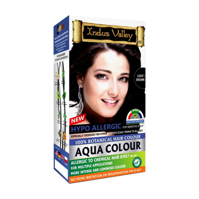 Aqua Hair Colour | Hypo Allergic | Light Brown