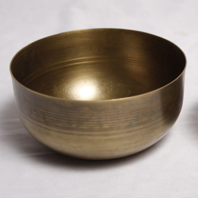 Brass Large Serving Bowl | Set of 2