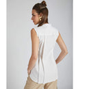 Pure Hemp Sleeveless Shirt | White