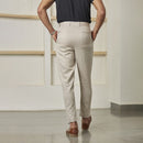 Trousers For Men | Cotton Linen | Pleated | Off-White