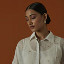 Cotton Silk Shirt | White