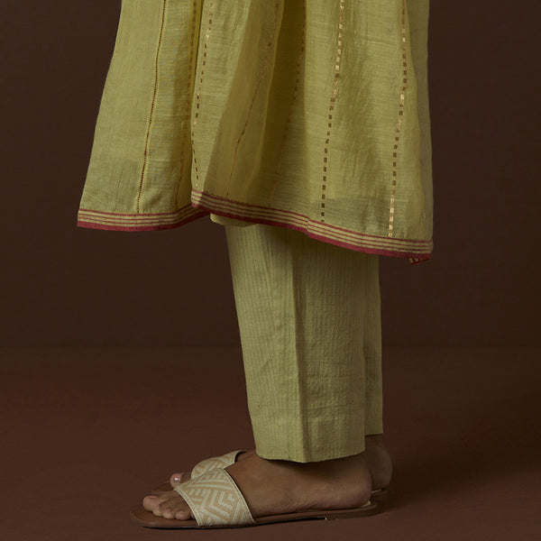 Cotton Silk Kurta | Green