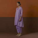 Cotton Silk Kurta | Purple