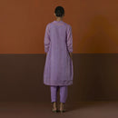 Cotton Silk Kurta | Purple