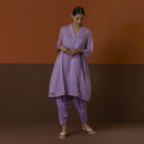 Cotton Silk Kurta | Purple