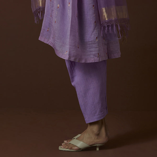 Cotton Silk Kurta | Purple