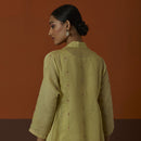 Cotton Silk Kurta | Green