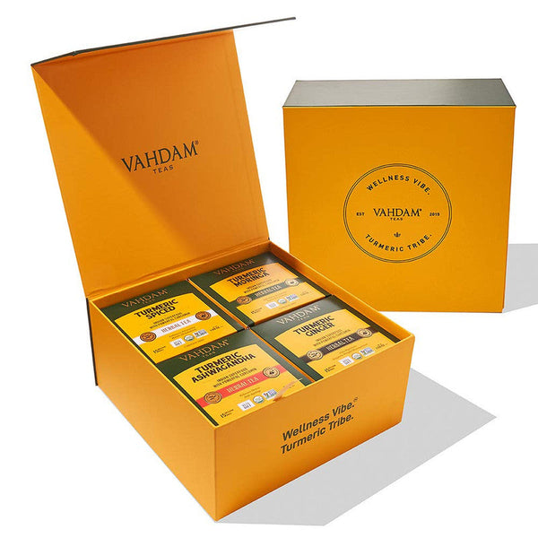 Assorted Turmeric Wellness Tea Kit | 15x4 Variants | 60 Tea Bags