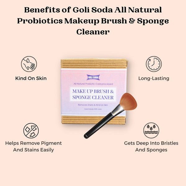 Make Up Brush & Sponge Cleaner | Natural Probiotics | 90 g