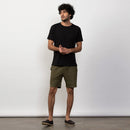 Cotton French Terry Shorts | Military Green