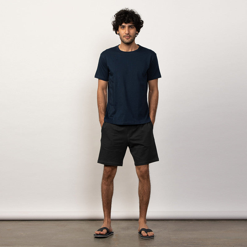 Cotton French Terry Shorts | Stone Grey