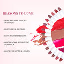 Just Herbs Ayurvedic Mini Lipstick | Shade Sample Kit | 16 Shades