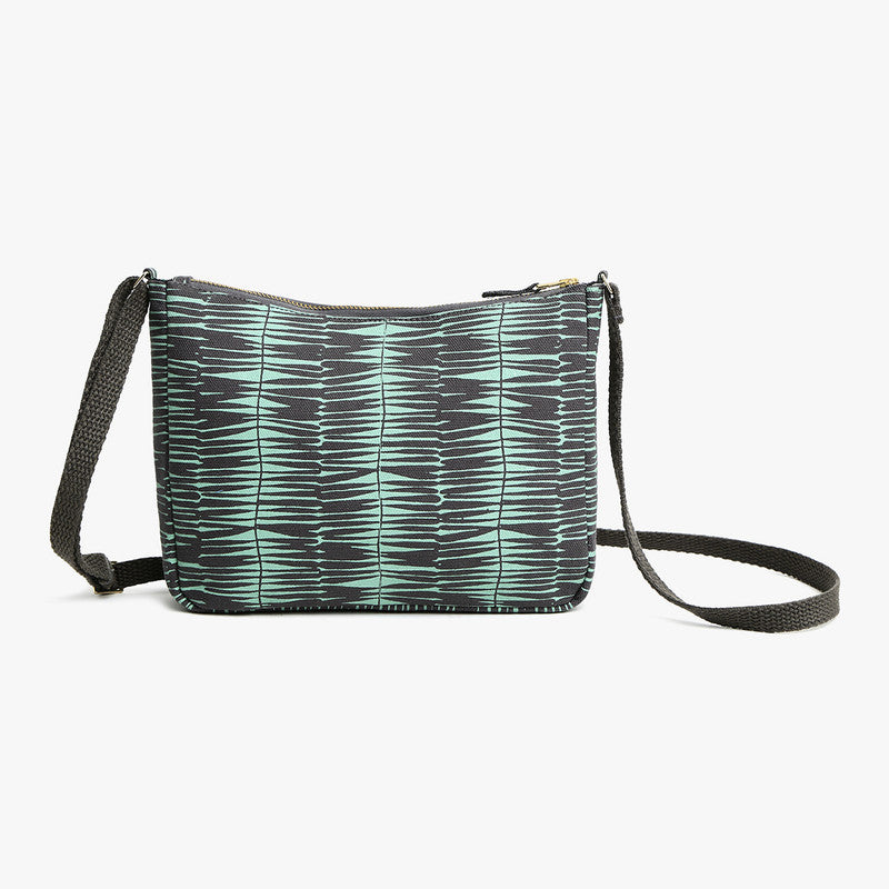 Organic Cotton Sling Bag | Printed | Grey