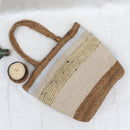 Cotton & Jute Bag | Handcrafted Tote | Beige